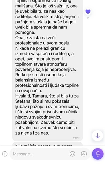 Utisak roditelja — Vladimir S.