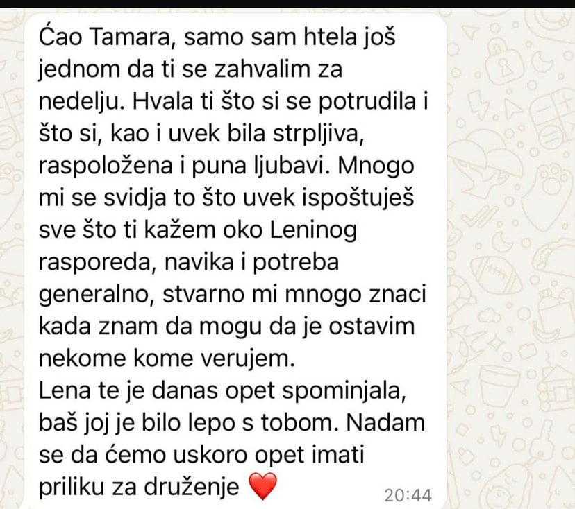 Utisak roditelja — Jelena M.